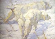 Franz Marc Siberian Sheepdogs (mk34) oil painting reproduction